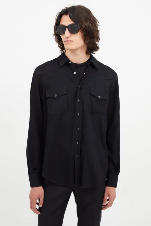 Black & Silver Western Shirt