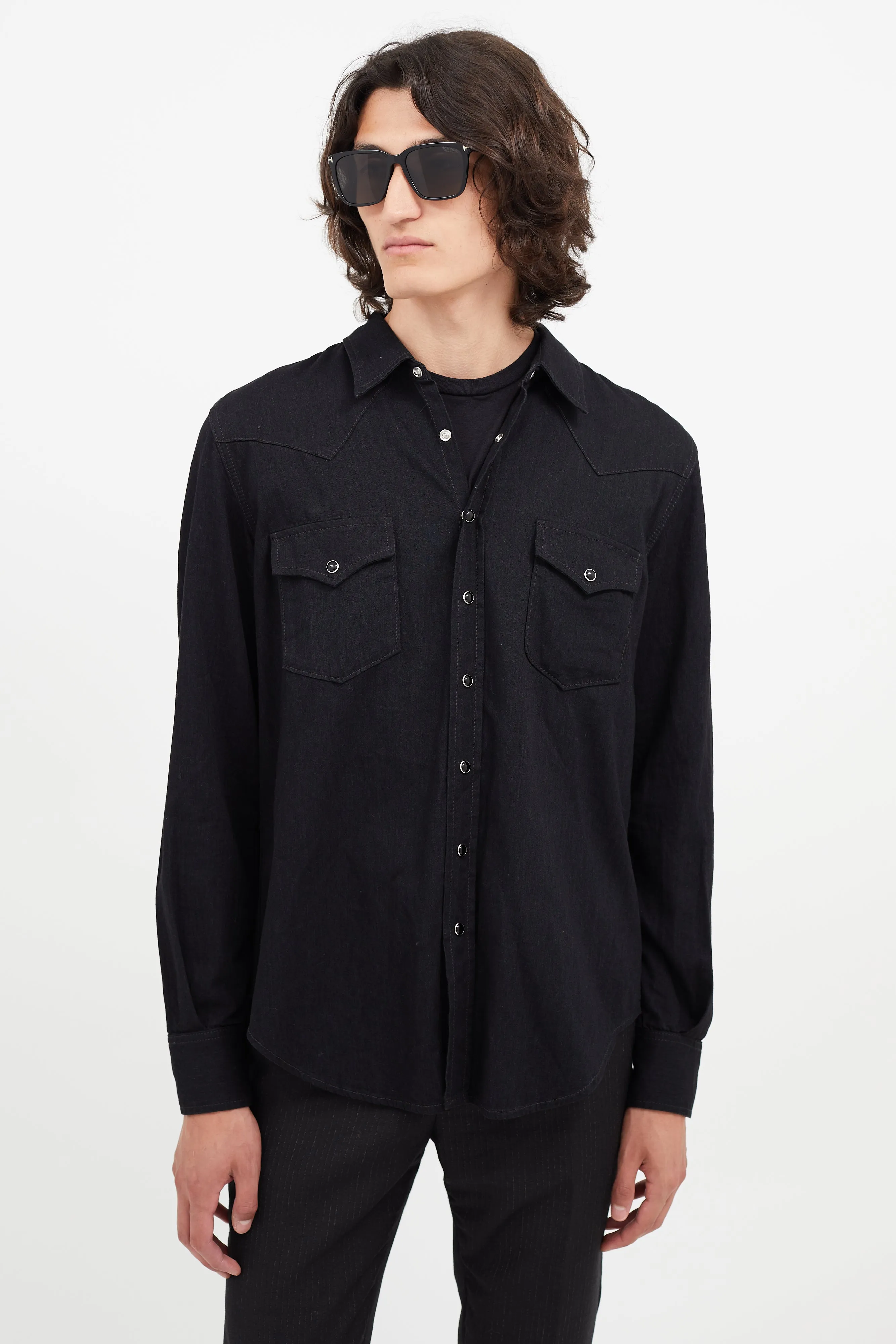 Black & Silver Western Shirt