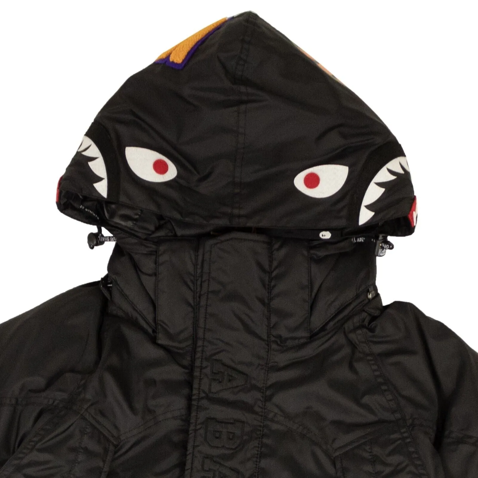 Black Shark Design Snowboard Down Jacket