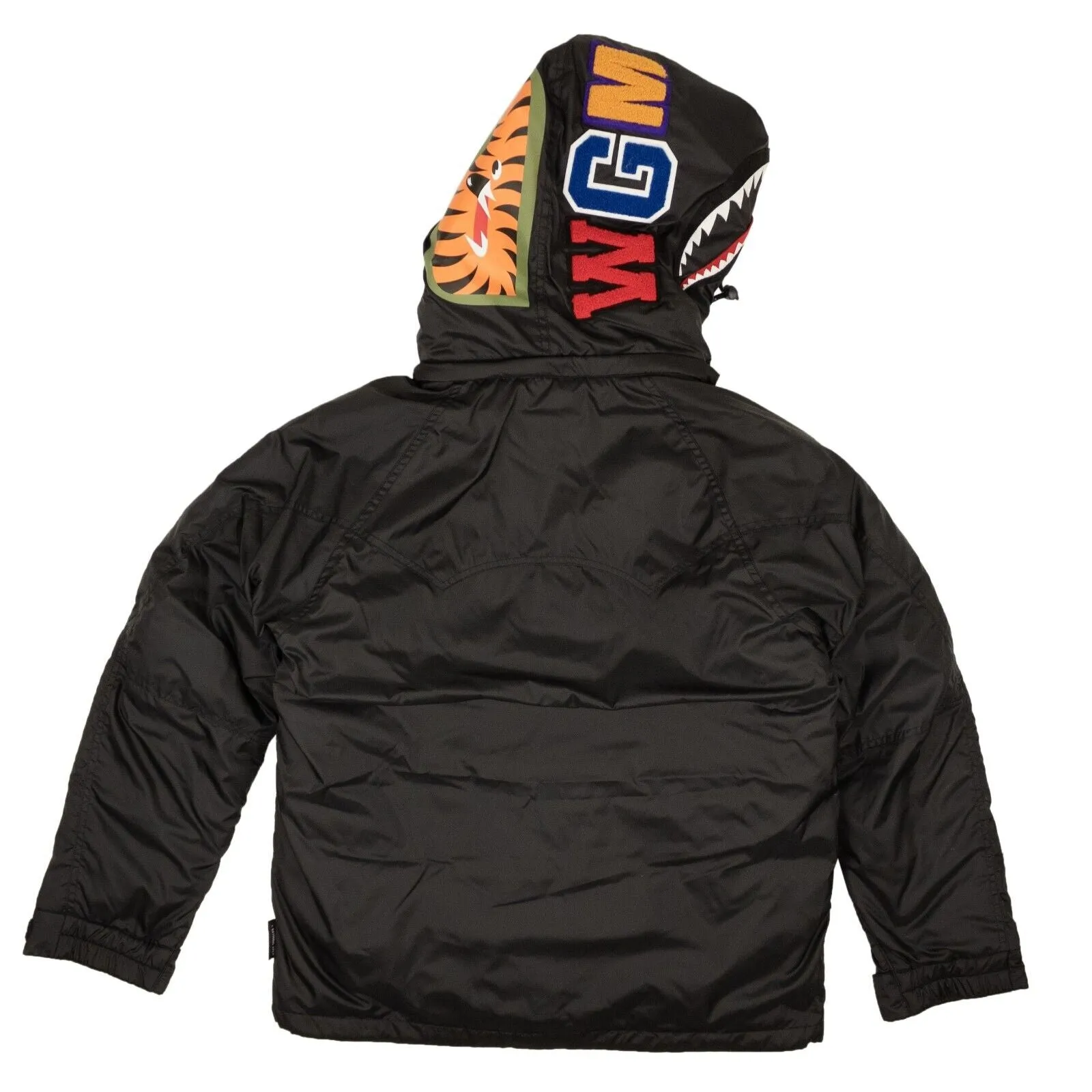 Black Shark Design Snowboard Down Jacket