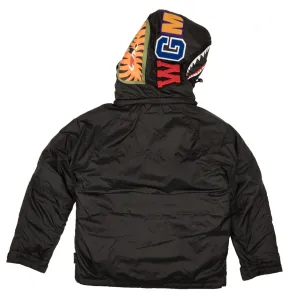 Black Shark Design Snowboard Down Jacket