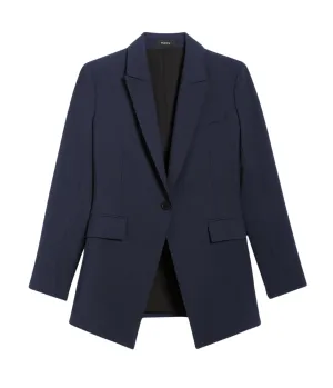 Etiennette Wool Blazer in Nocturne Navy
