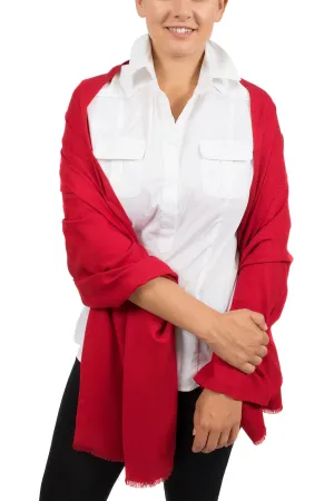 Gianfranco Ferre Bright Red Pashmina Scarf