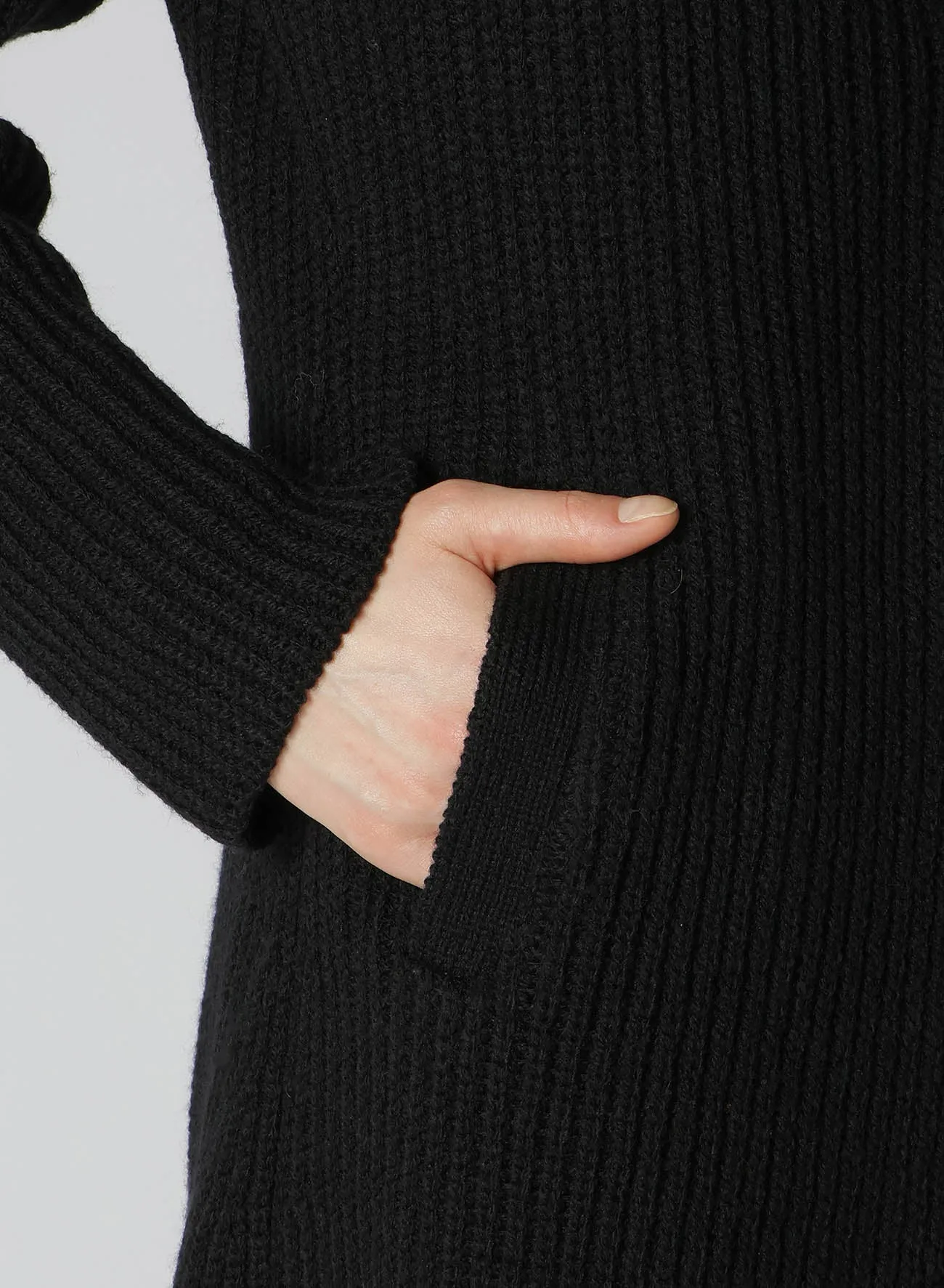 HALF CARDIGAN PLAIN WEAVE ASYMMETRY JACKET