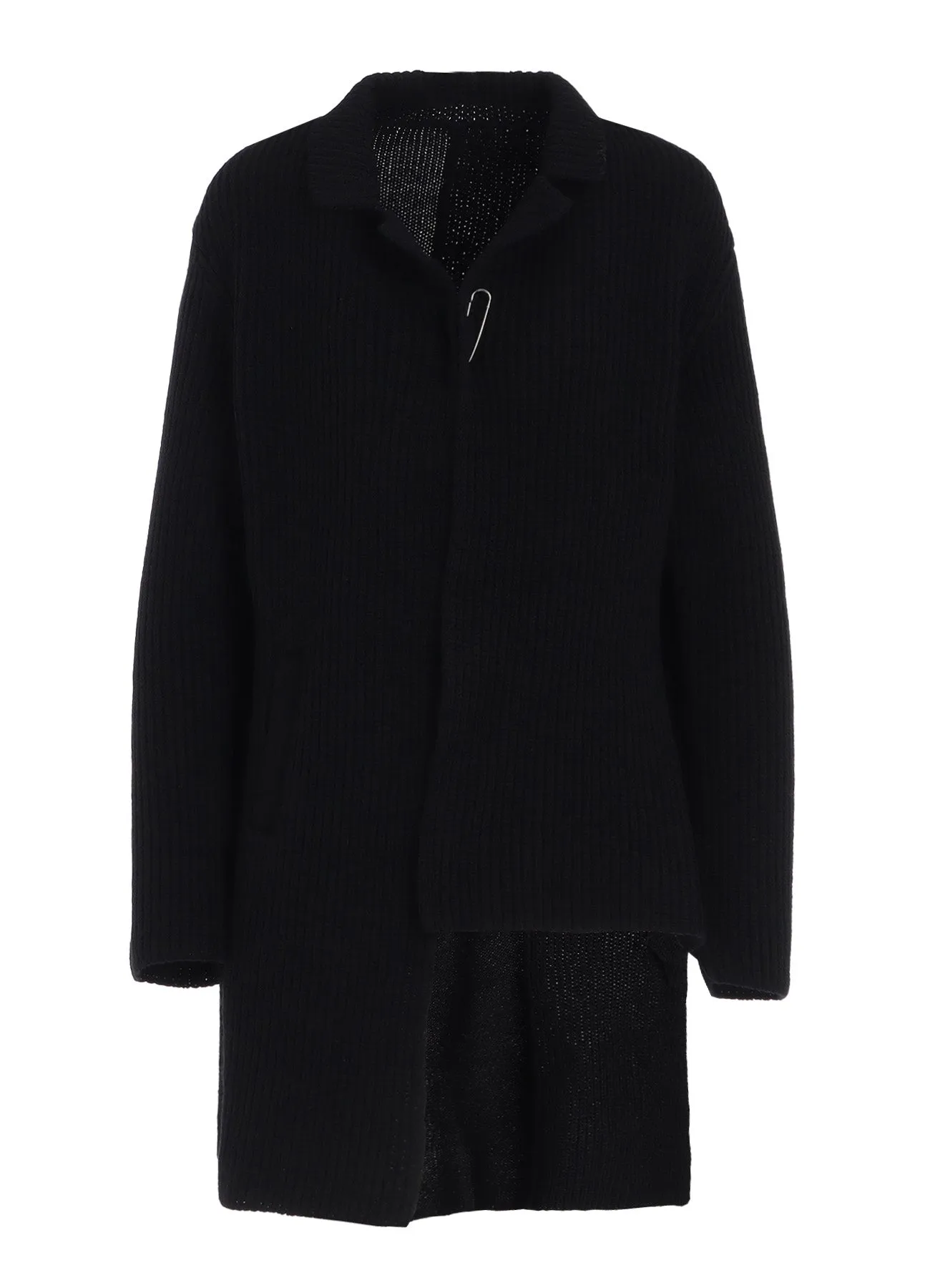 HALF CARDIGAN PLAIN WEAVE ASYMMETRY JACKET