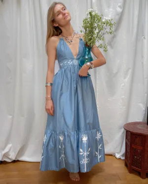 Hand painted cotton dress | Shanti