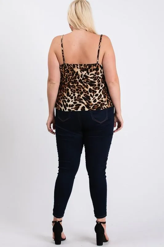 Leopard x Tassels Top