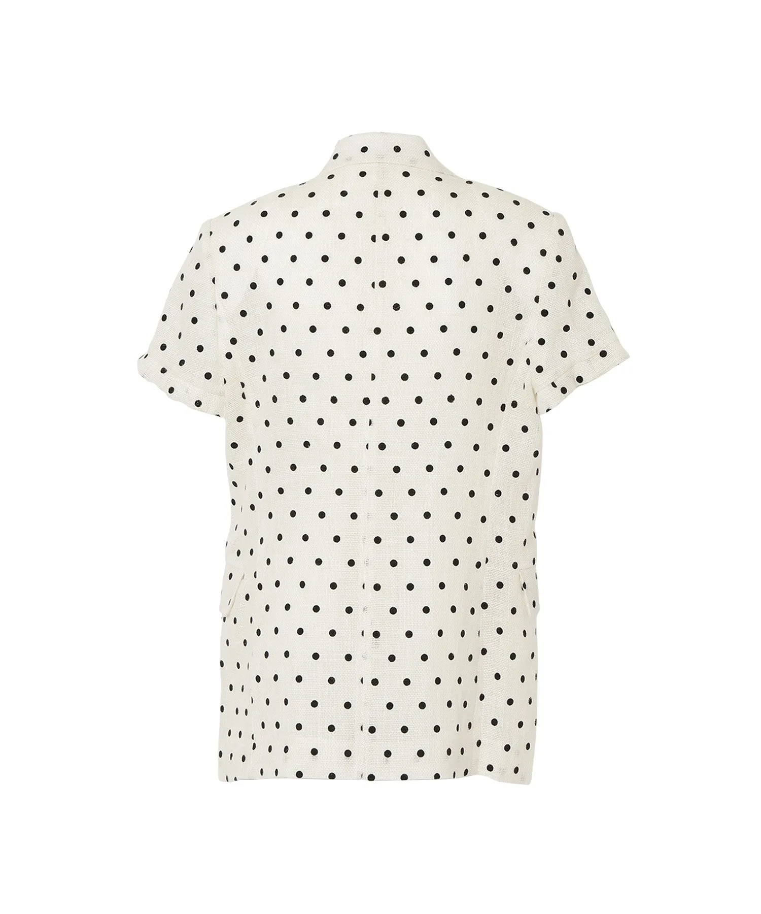 Linen and cotton-blend short jacket